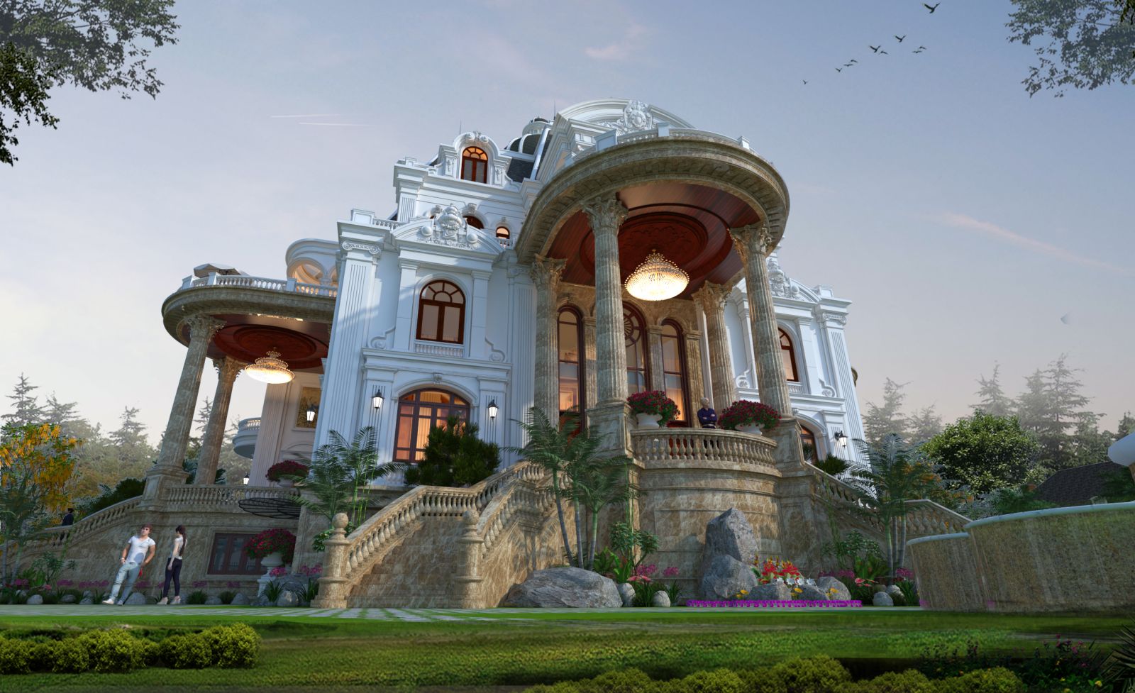 Quan tâm tài chính khi thi công lâu đài biệt thự