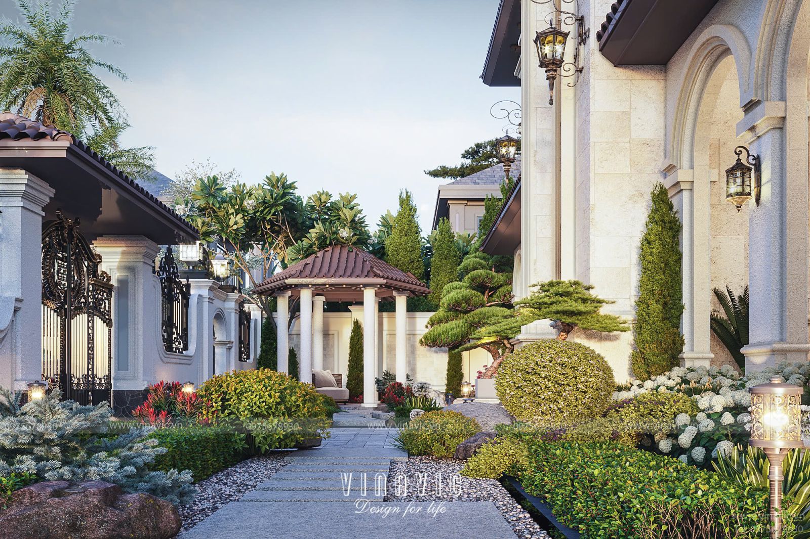 Tiểu cảnh sân vườn – Sự kết hợp hài hòa giữa cây xanh và nước