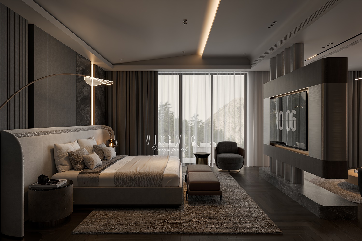 Phòng ngủ với đầy đủ tiện nghi