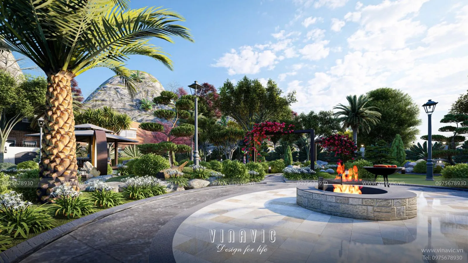 Ưu điểm chính của thiết kế sân vườn nhà quê