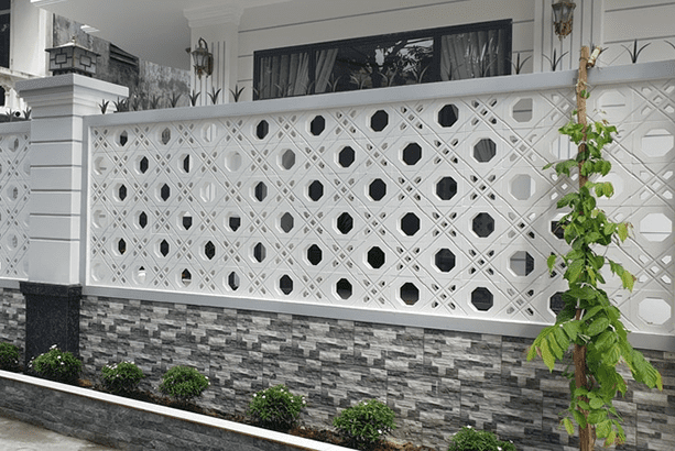 Lưu ý khi thi công tường rào bằng gạch thông gió