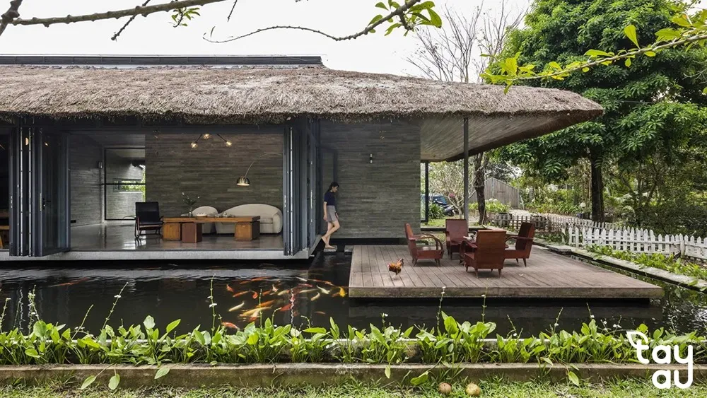 Thiết kế hồ cá đẹp trước nhà đúng chuẩn phong thủy