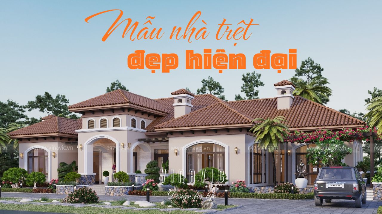 Mẫu nhà trệt đẹp hiện đại – Giải pháp an cư tối ưu cho gia đình Việt