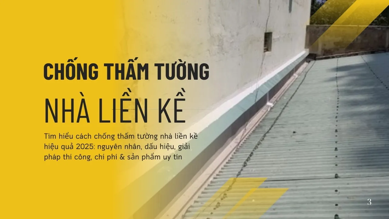 7 Cách chống thấm tường nhà liền kề hiệu quả nhất hiện nay