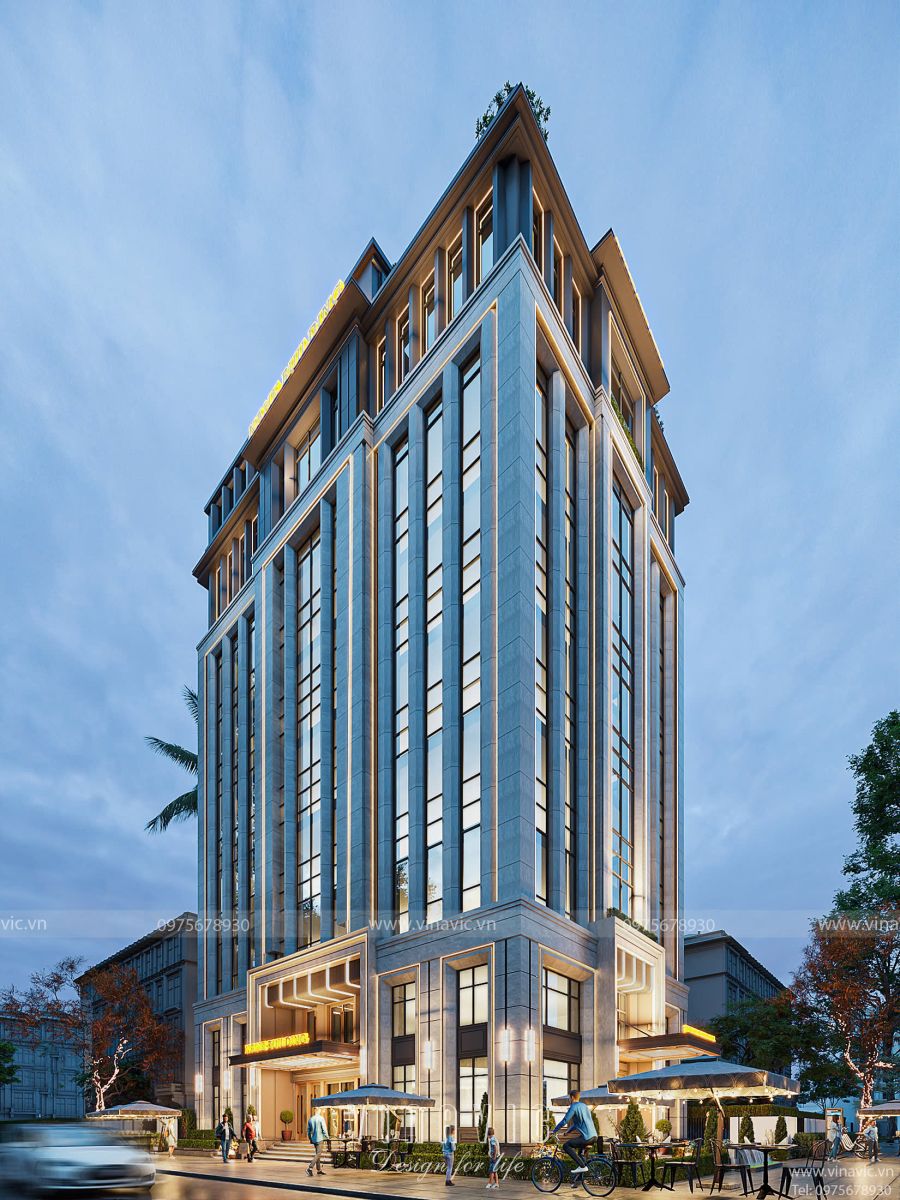 Tiêu chuẩn thiết kế mẫu khách sạn văn phòng đẹp đẳng cấp