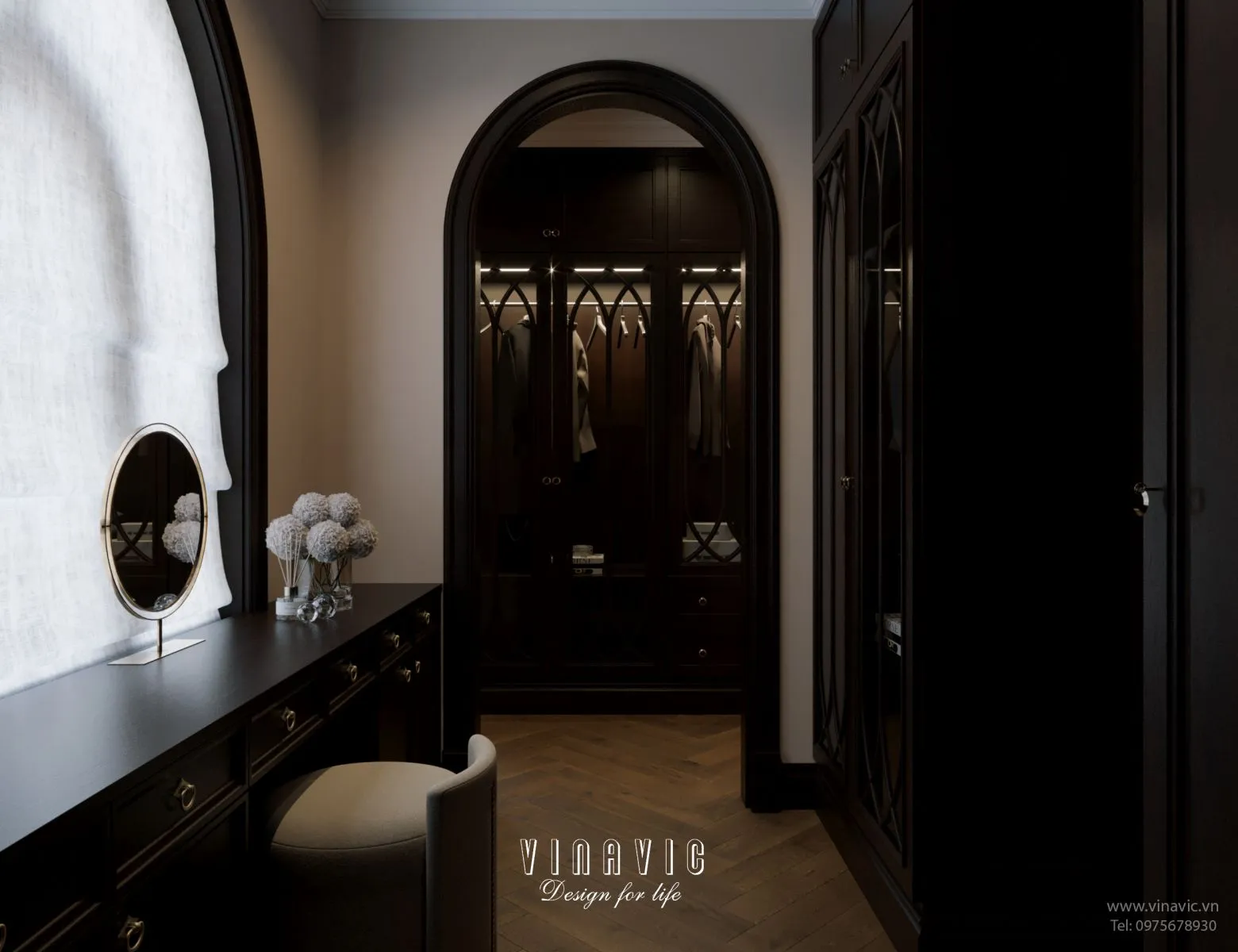 Bố cục nội thất biệt thự Thảo Điền liền mạch