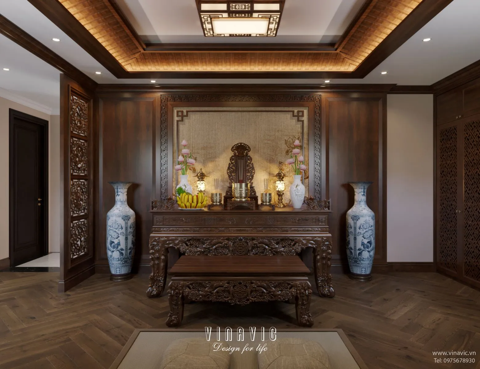 Không gian thờ cúng Indochine – Hướng về cội nguồn, gìn giữ nếp nhà