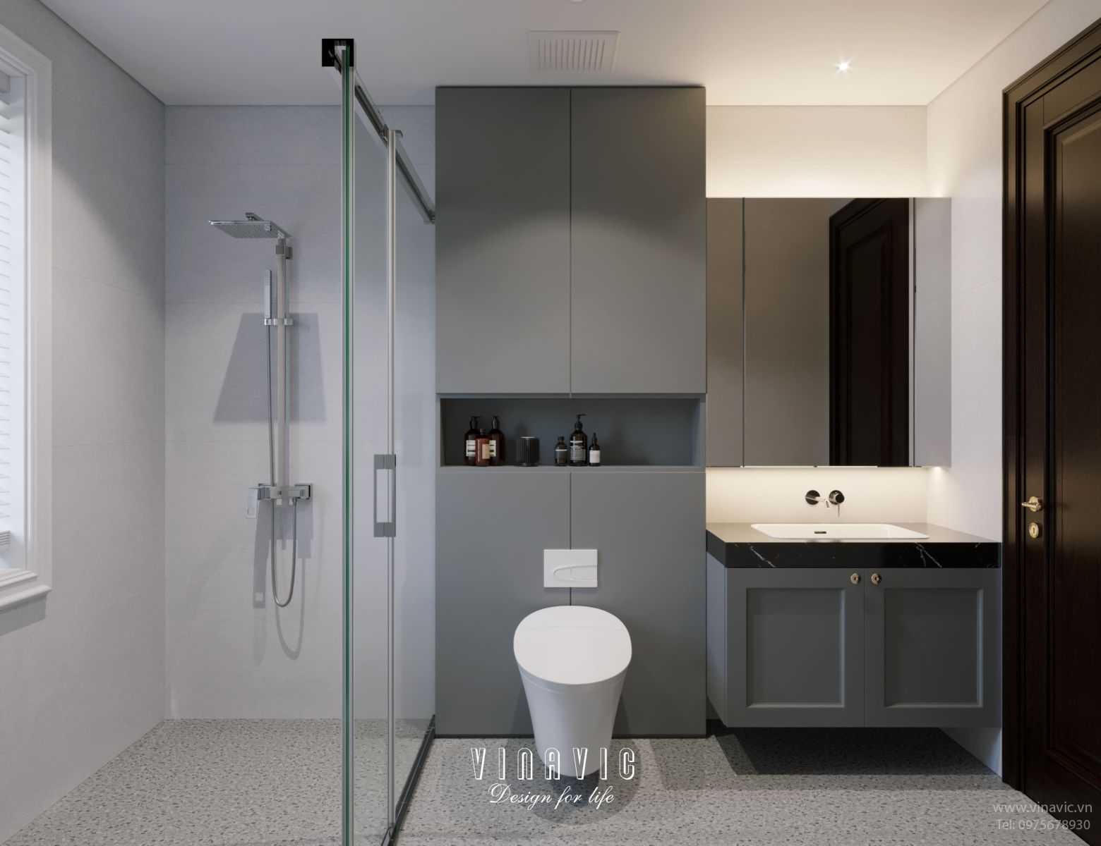 Thiết kế nội thất địa trung hải biệt thự 3 tầng 16x10m NT2334