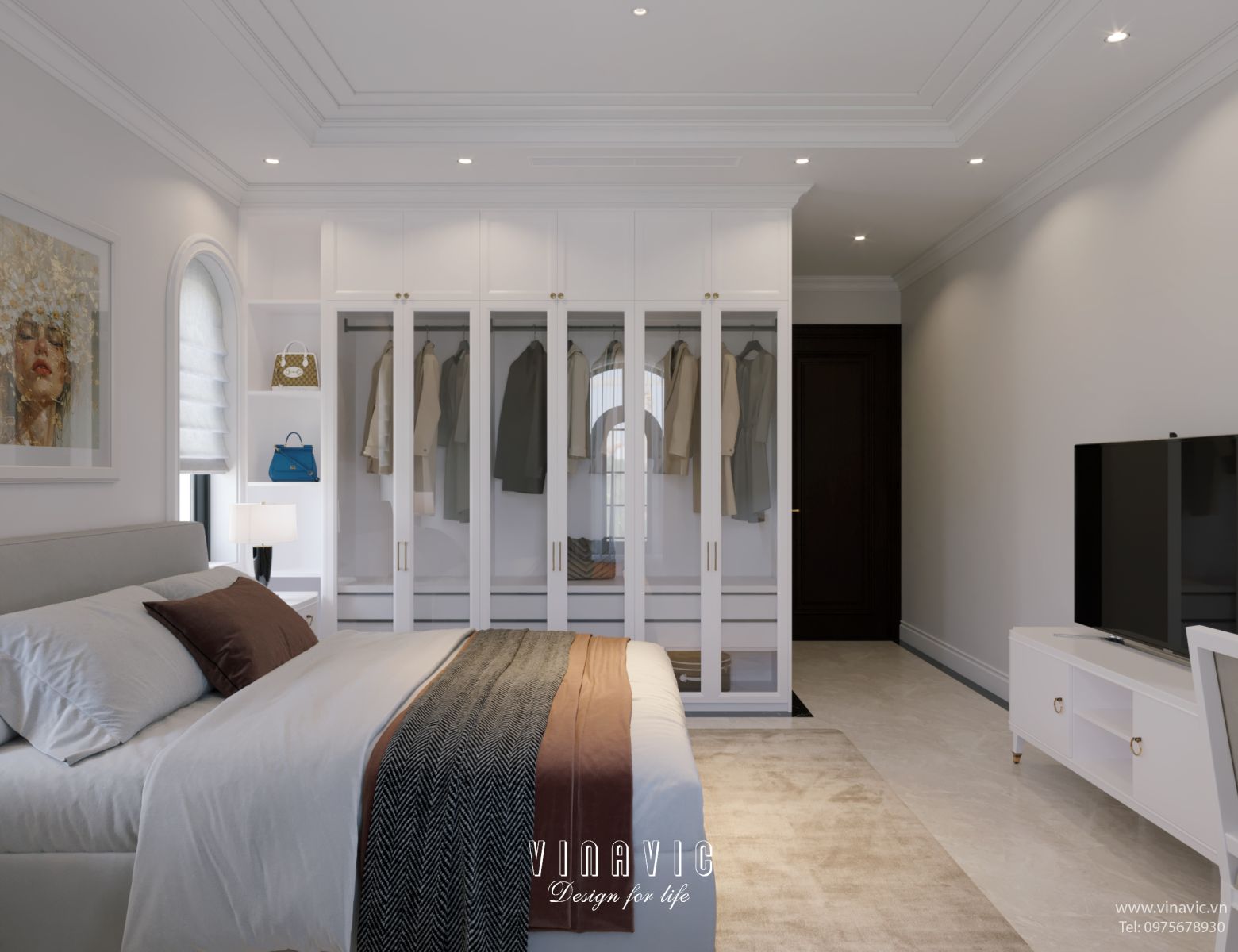 Thiết kế nội thất địa trung hải biệt thự 3 tầng 16x10m NT2334