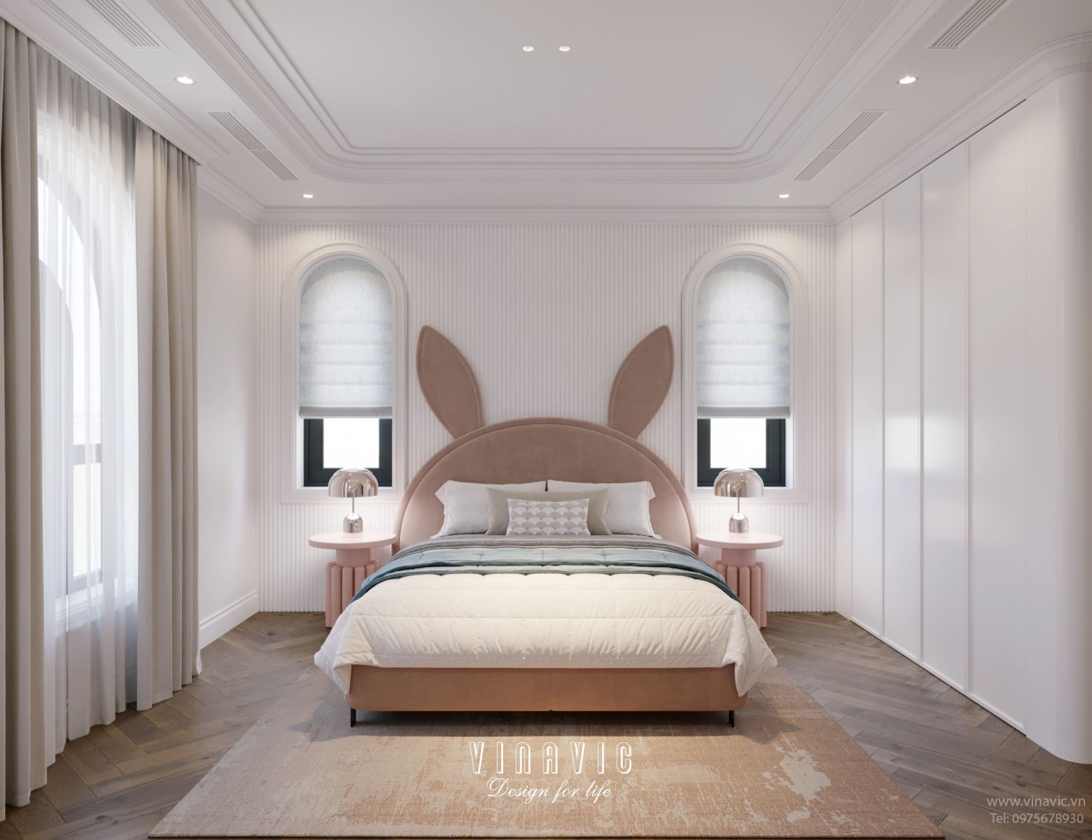 Thiết kế nội thất địa trung hải biệt thự 3 tầng 16x10m NT2334