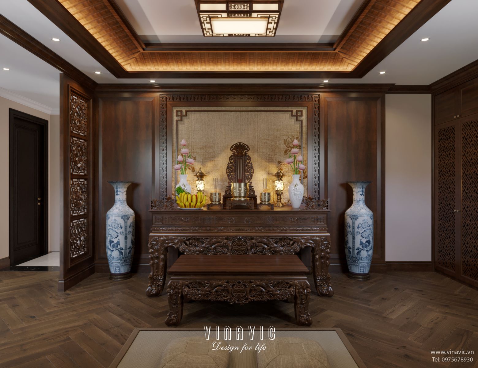 Thiết kế nội thất địa trung hải biệt thự 3 tầng 16x10m NT2334