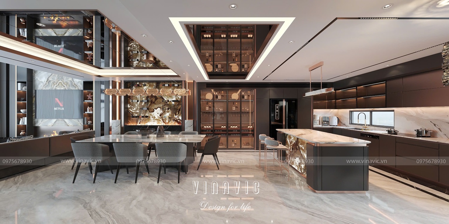 Mẫu Thiết Kế Nội Thất Luxury Modern Sang Trọng NT2347