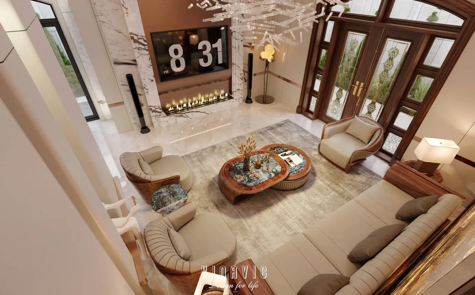 Nội thất biệt thự cao cấp hiện đại chuẩn luxury – Giản lược nhưng đầy tinh tế