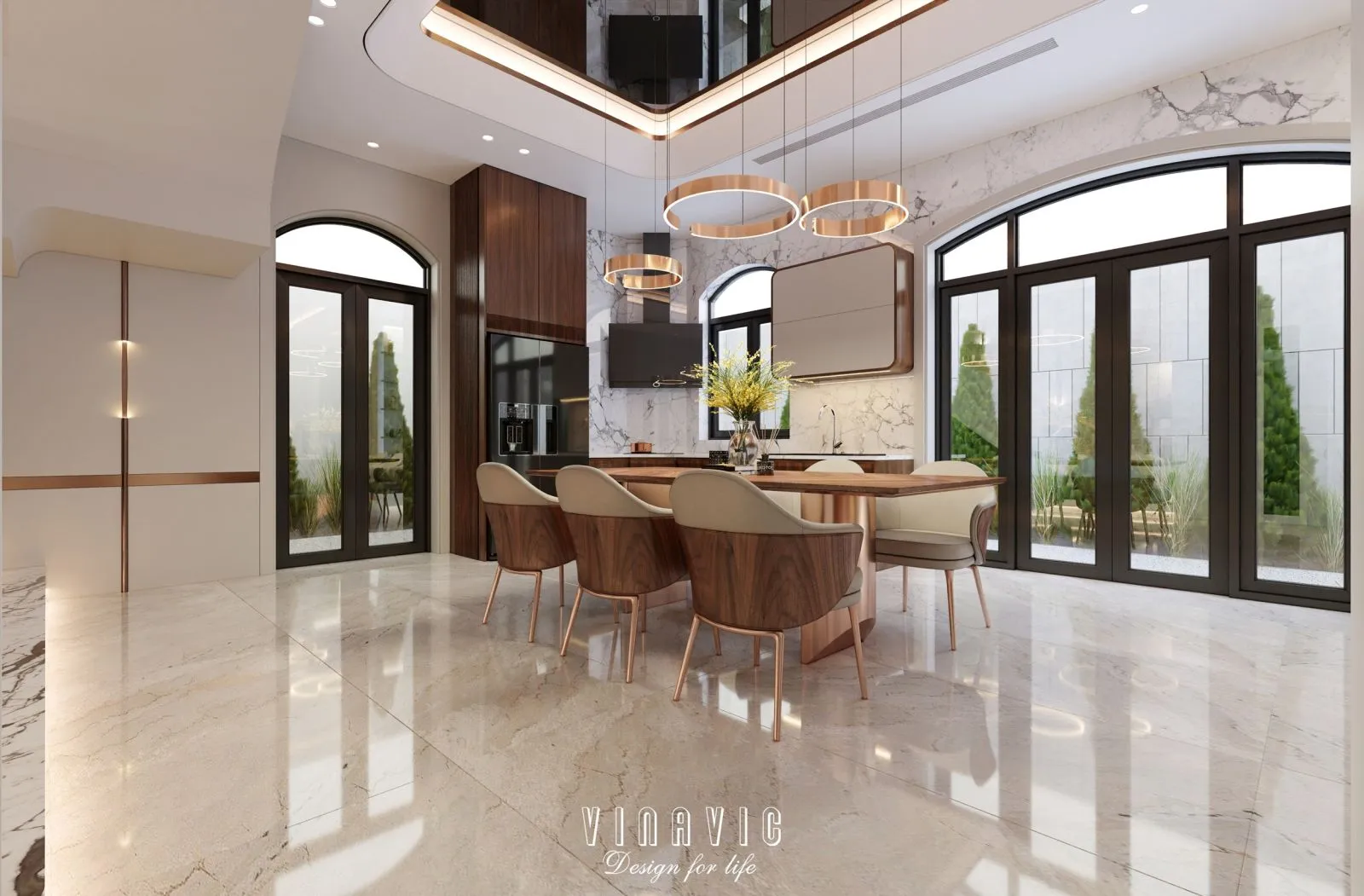 Chọn màu cửa phù hợp tổng thể