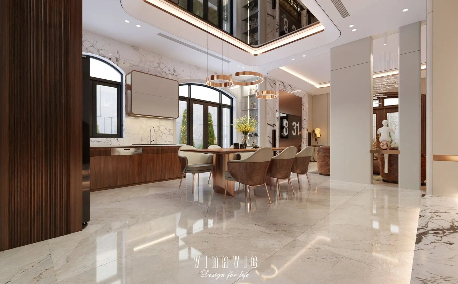 Nội thất biệt thự nghỉ dưỡng phong cách hiện đại