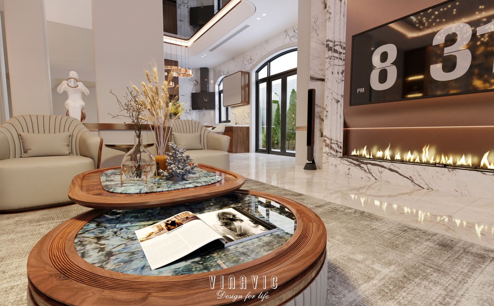 Mẫu thiết kế nội thất Vinhomes Ocean Park (CĐT Mr Tuấn - Hà Nội) NT2348