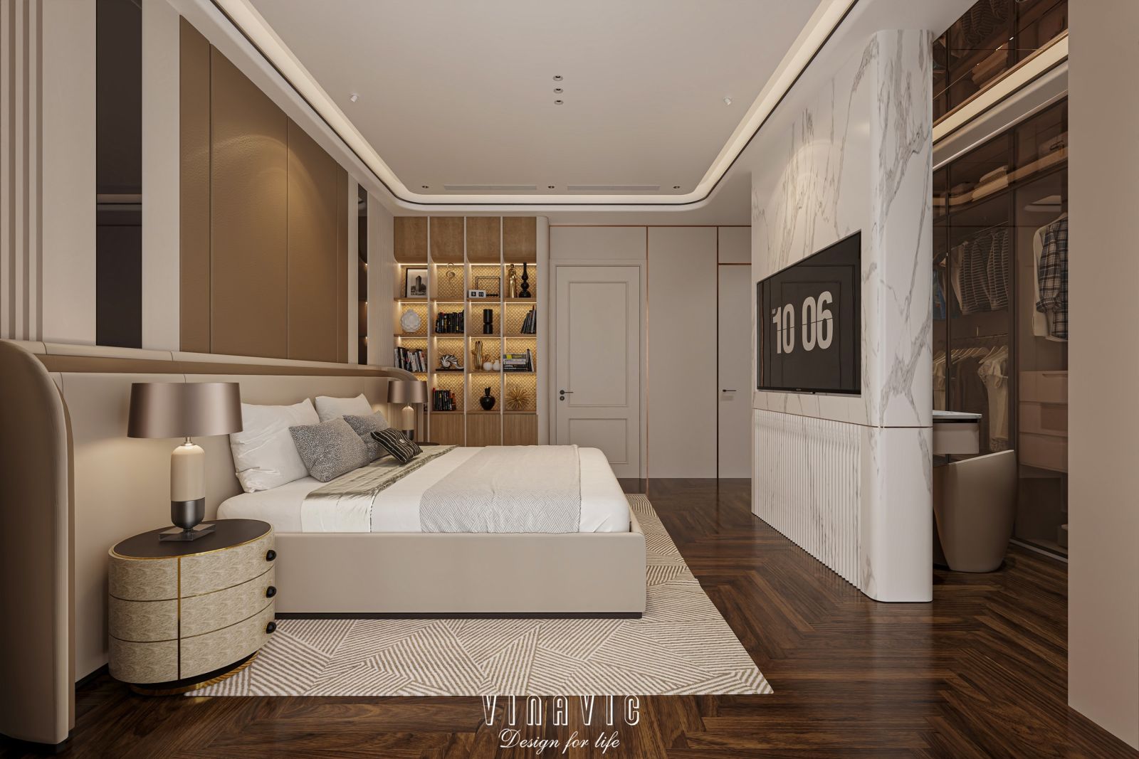 Nội thất hiện đại phòng ngủ tiện nghi