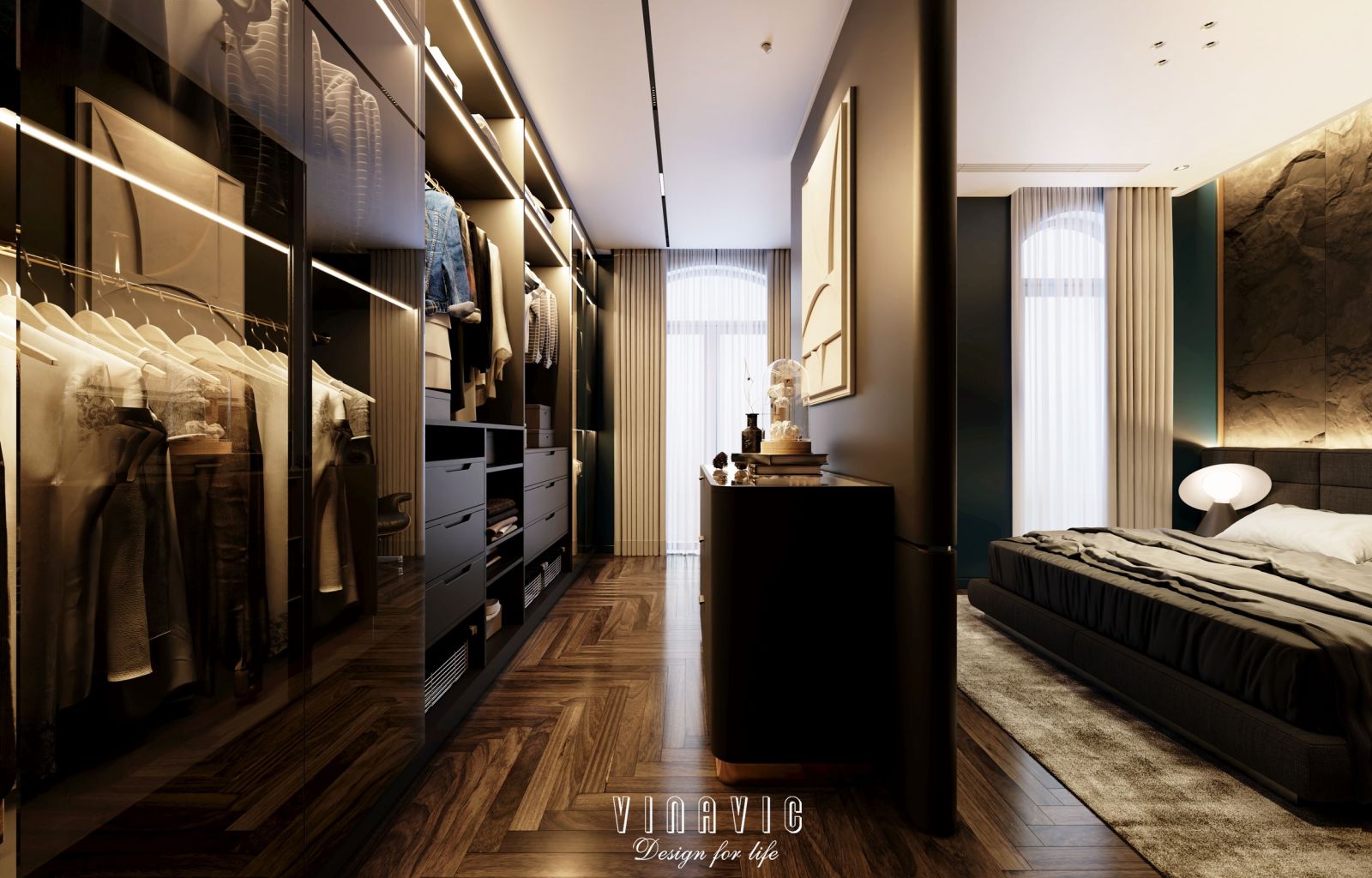 Mẫu thiết kế nội thất Vinhomes Ocean Park (CĐT Mr Tuấn - Hà Nội) NT2348