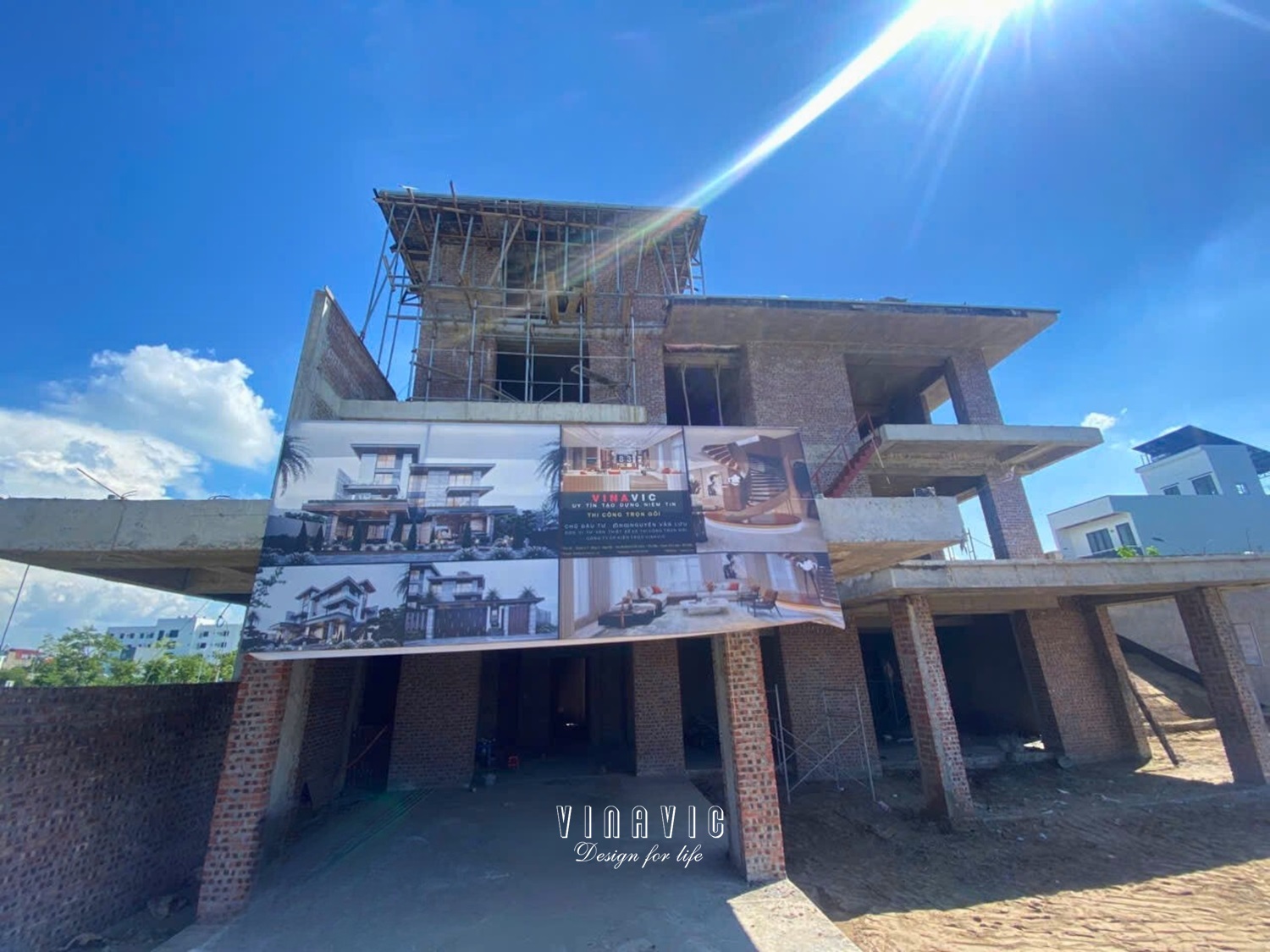 Thi công biệt thự 4 tầng hiện đại 22m x 17m (CĐT: Mr.Lưu- Hải Dương) TCBT2250