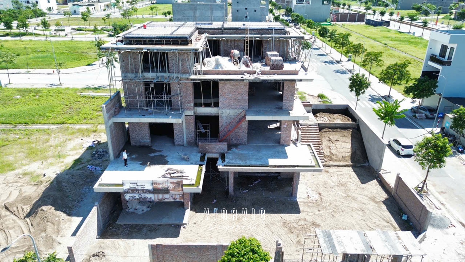 Thi công biệt thự 4 tầng hiện đại 22m x 17m (CĐT: Mr.Lưu- Hải Dương) TCBT2250