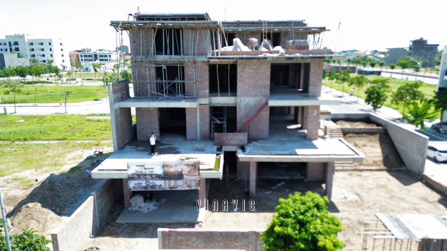 Thi công biệt thự 4 tầng hiện đại 22m x 17m (CĐT: Mr.Lưu- Hải Dương) TCBT2250