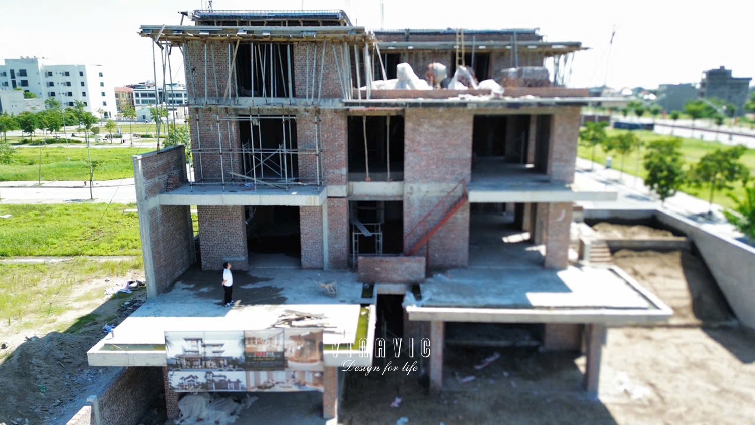 Thi công biệt thự 4 tầng hiện đại 22m x 17m (CĐT: Mr.Lưu- Hải Dương) TCBT2250