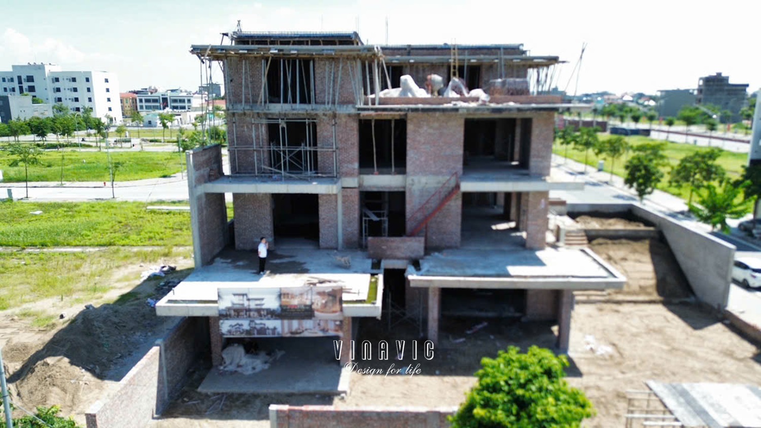 Thi công biệt thự 4 tầng hiện đại 22m x 17m (CĐT: Mr.Lưu- Hải Dương) TCBT2250