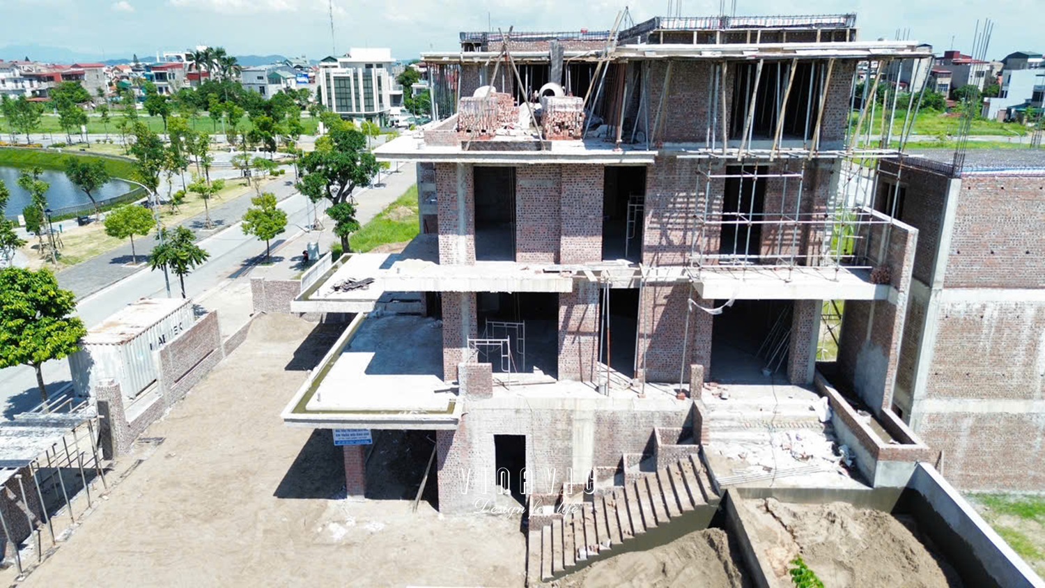 Thi công biệt thự 4 tầng hiện đại 22m x 17m (CĐT: Mr.Lưu- Hải Dương) TCBT2250