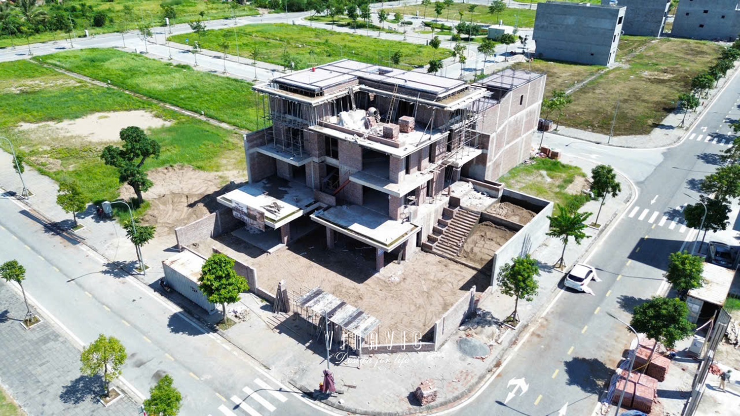 Thi công biệt thự 4 tầng hiện đại 22m x 17m (CĐT: Mr.Lưu- Hải Dương) TCBT2250