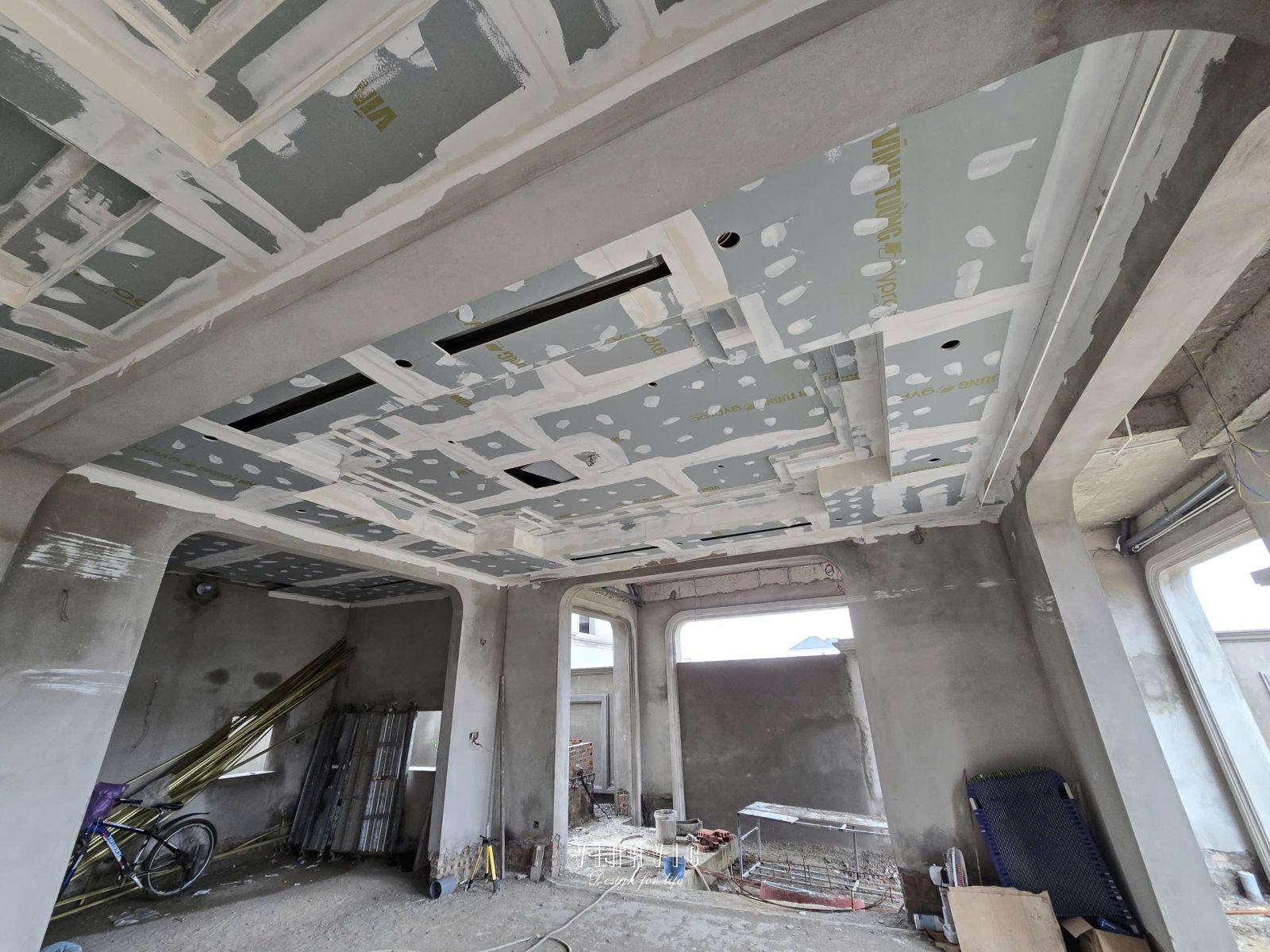 Thi công biệt thự 3 tầng Địa Trung hải (CĐT: Mrs.Vinh - Thanh Hóa) TCBT2254