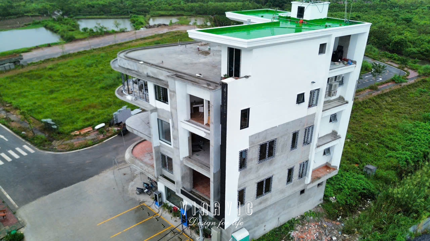 Thi công biệt thự 4 tầng 1 tum hiện đại 240m2 (CĐT: Mr Đại - Hưng Yên) BT2255