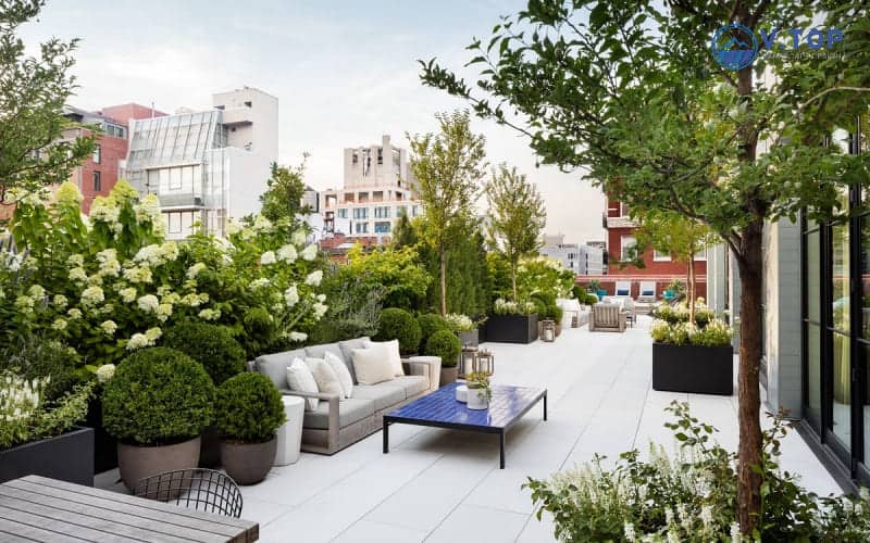 Quy trình thi công tiểu cảnh sân thượng chuyên nghiệp của Vinavic