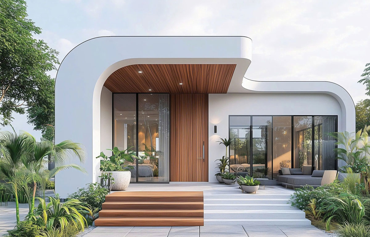 Mẫu thiết kế nhà 1 tầng 110 m² hiện đại