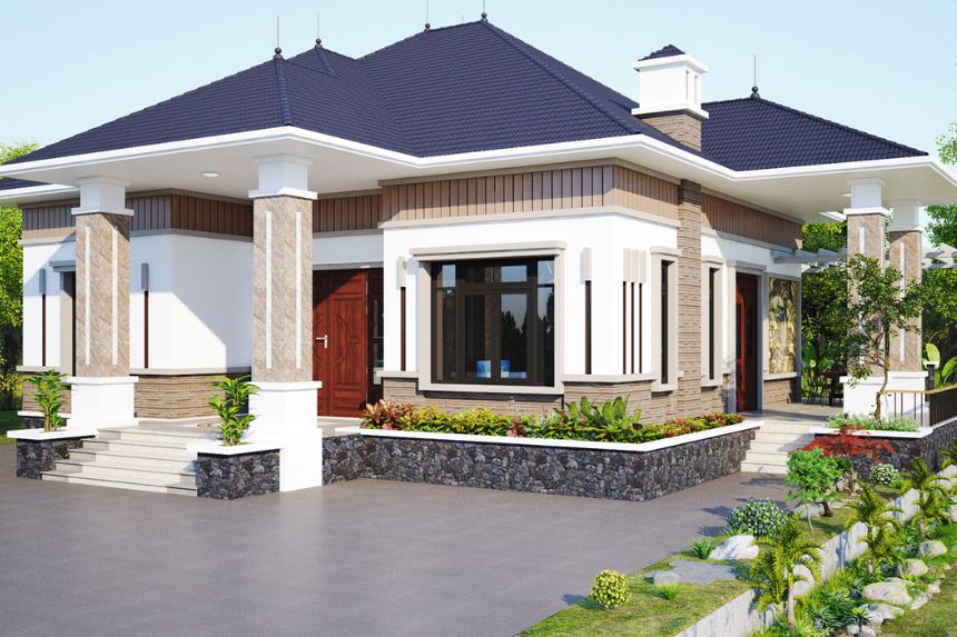 Nhà 2 mặt tiền 1 tầng 100m2