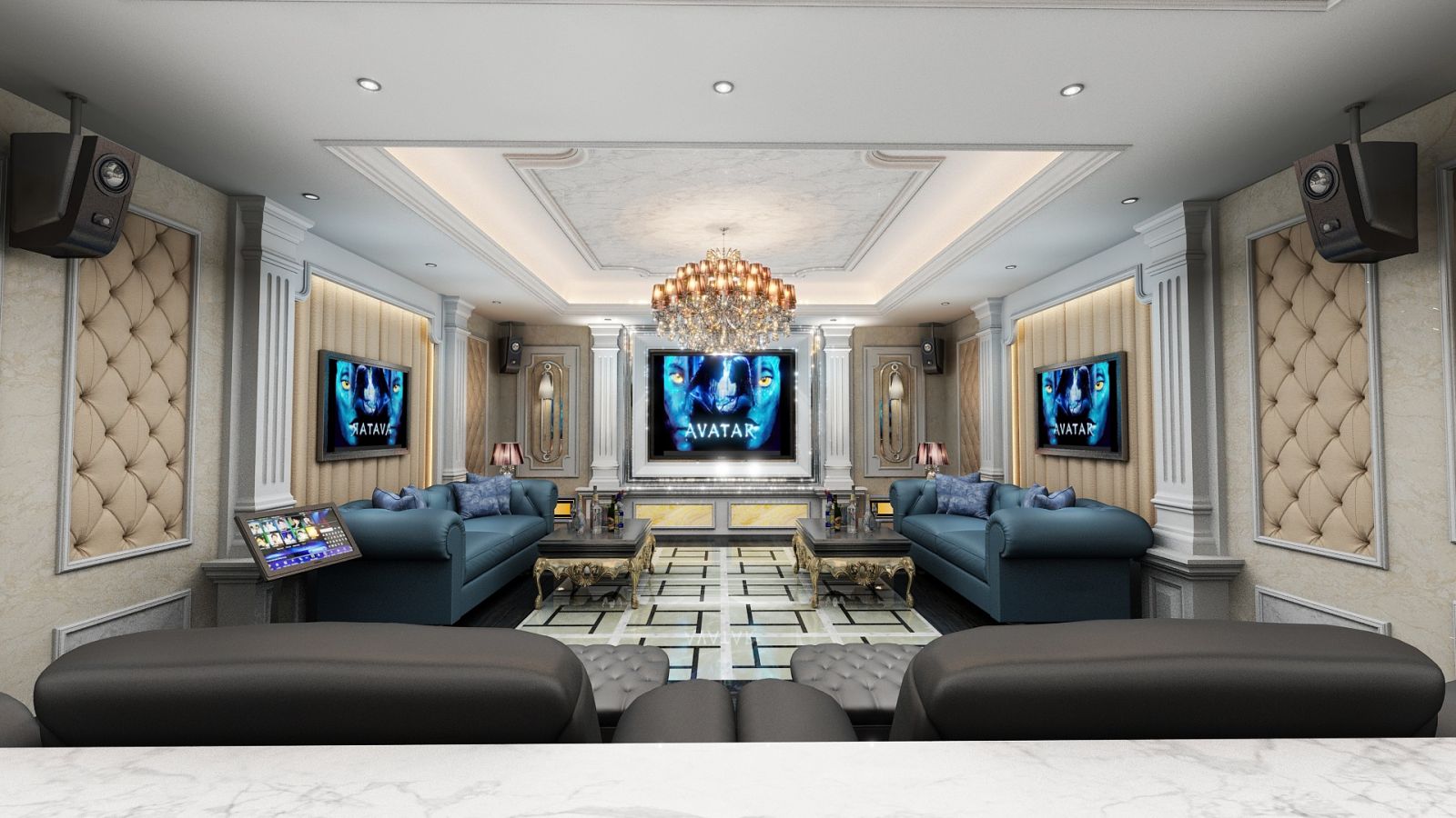 Thiết kế phòng karaoke cho biệt thự