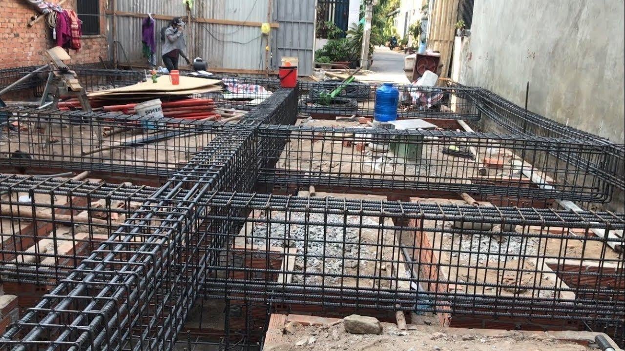 Toàn cảnh thi công kết cấu móng nhà 6 tầng do Vinavic thực hiện với hệ thống thép dày đặc, đảm bảo chất lượng.