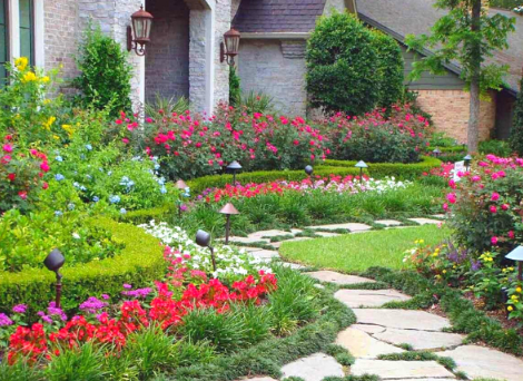 Sự kết hợp hài hòa giữa kiến trúc và vườn hoa