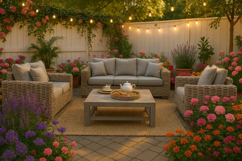 Vai trò của vườn hoa trước nhà trong tổng thể kiến trúc