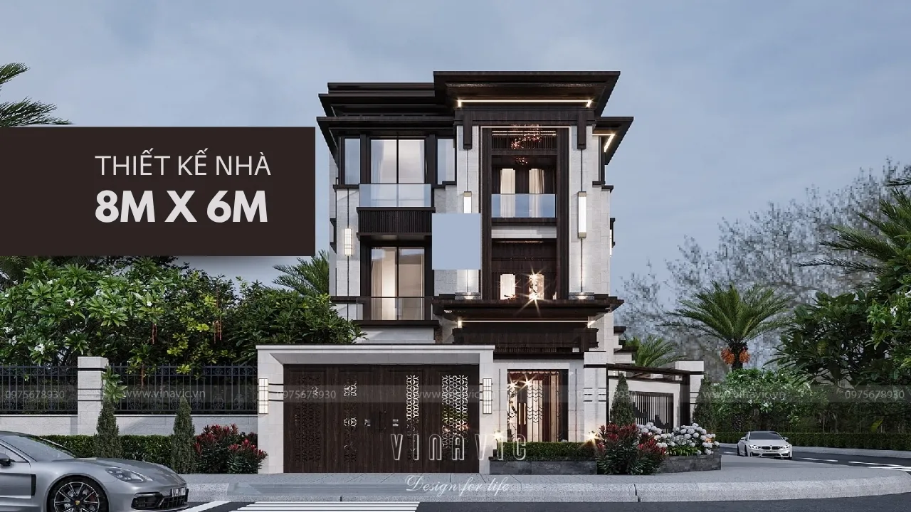 Tổng hợp 22+ mẫu thiết kế nhà mặt tiền 8m sâu 6m đẹp nhất hiện nay