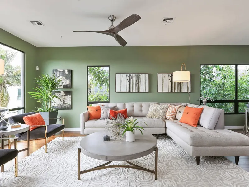 Gam màu chủ đạo (70%): Xanh lá cây (Hành Mộc)