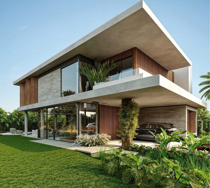 Mẫu Biệt thự 2 tầng hiện đại cho người mệnh Hỏa