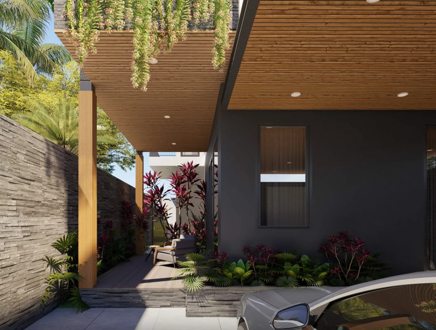 Biến sân sau nhà ống thành khu vườn nhỏ đầy sức sống