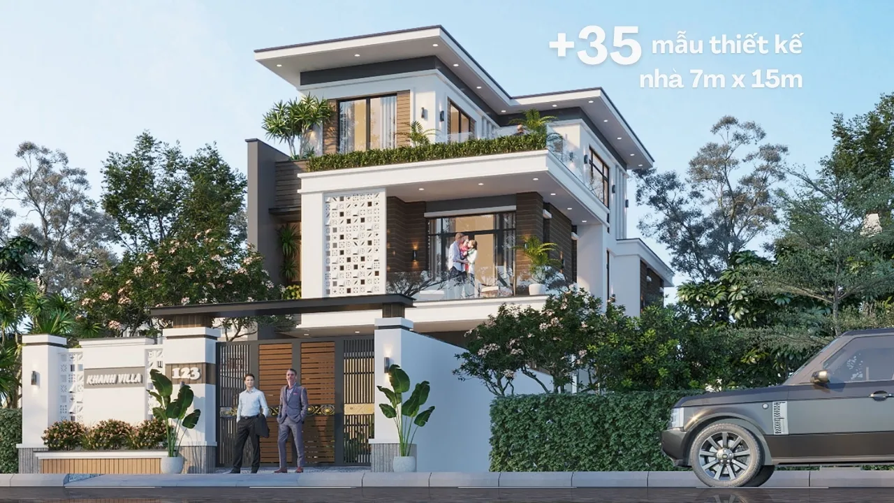 35+ Mẫu Thiết Kế Nhà Rộng 7m Dài 15m Đẹp Tối Ưu Ánh Sáng Và Thông Gió