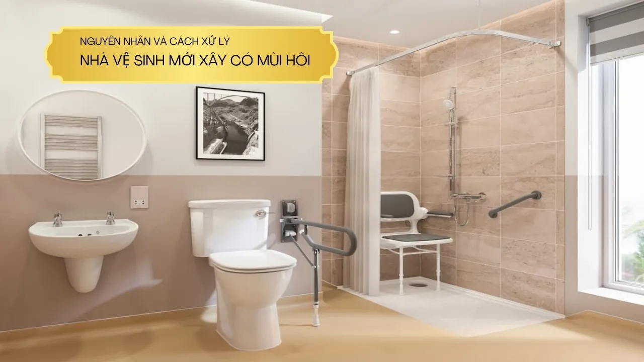 Mùi hôi nhà vệ sinh mới xây gần như 90% xuất phát từ lỗi thiết kế và thi công hệ thống thoát nước - thông gió.