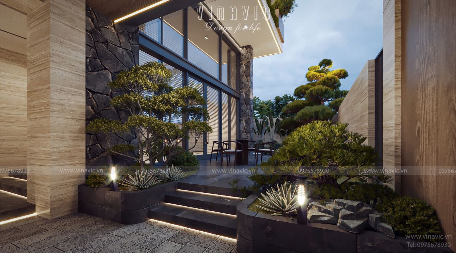 Biệt thự phố 4 tầng hiện đại kết hợp kinh doanh 15x21m BT2421