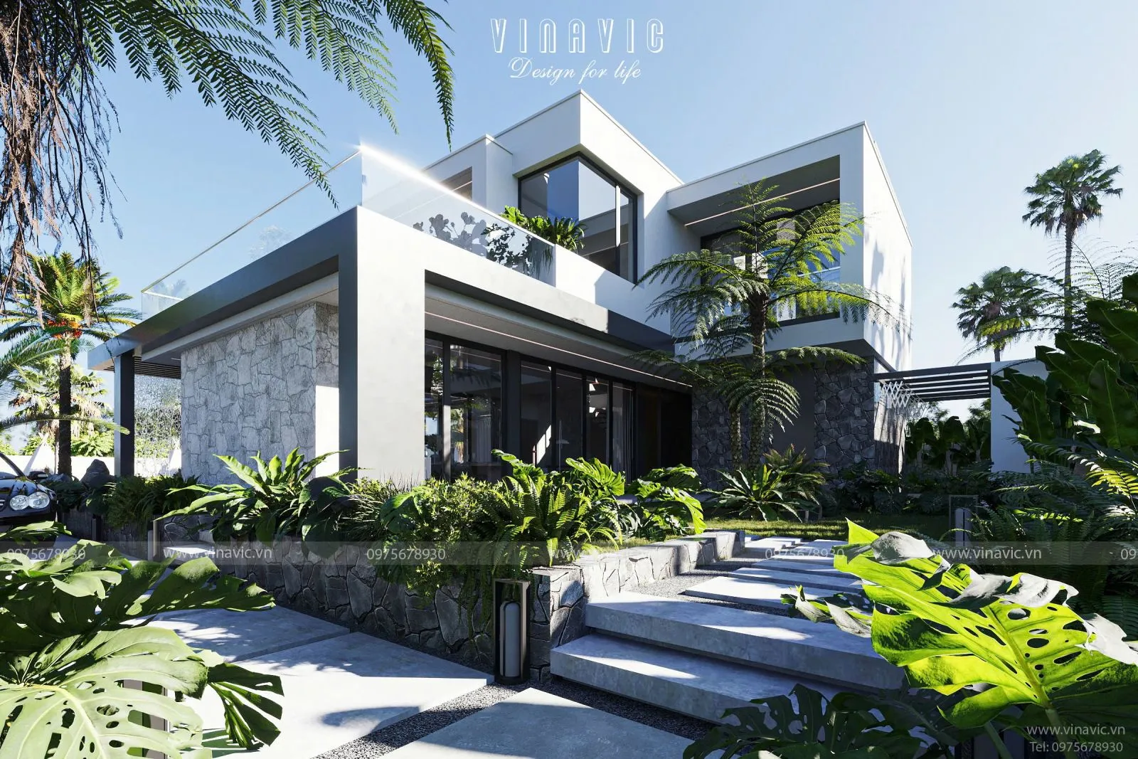 Biệt thự nghỉ dưỡng Hòa Bình 2 tầng hiện đại 300m2