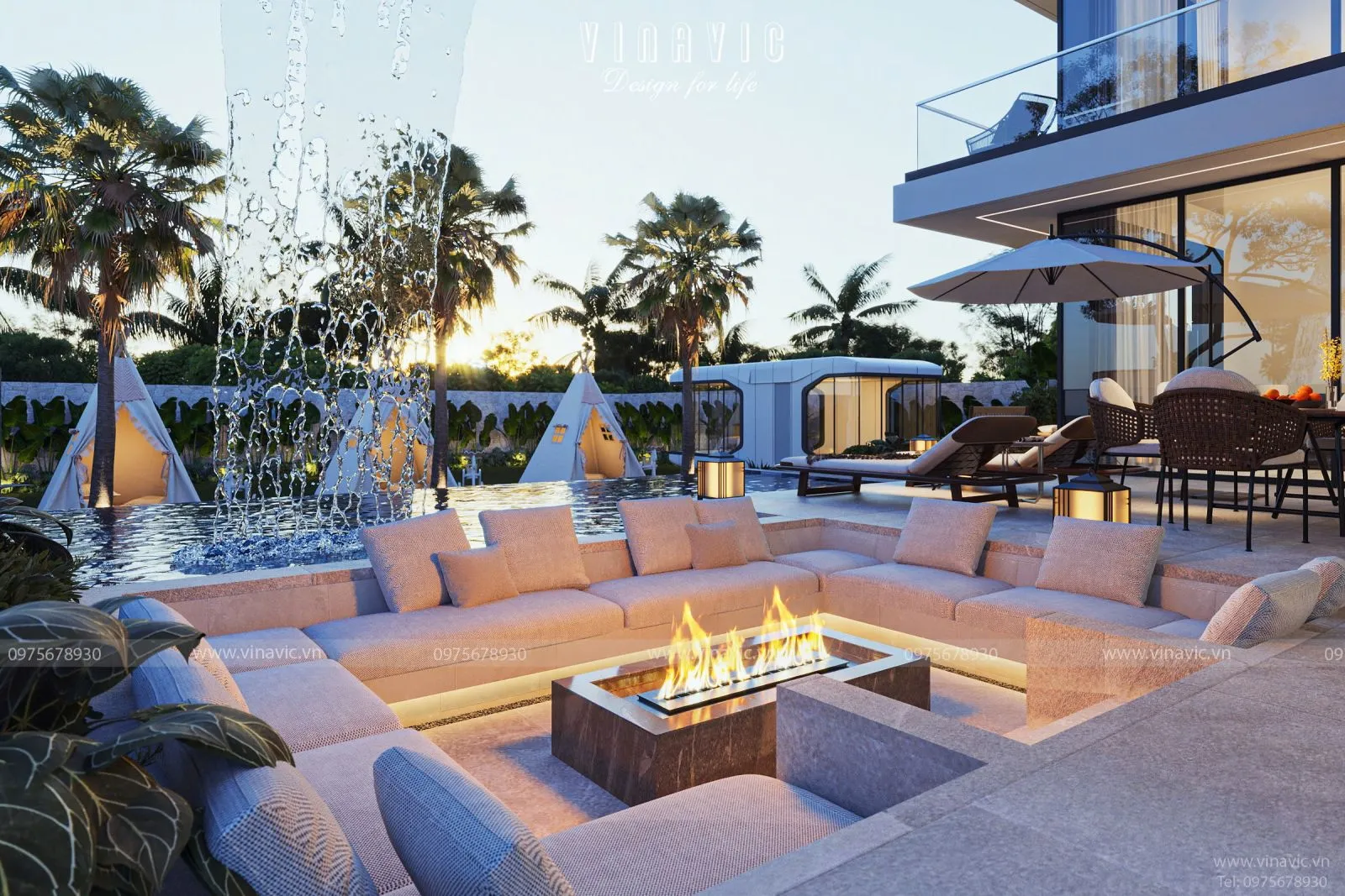 Kinh phí thiết kế biệt thự nghỉ dưỡng