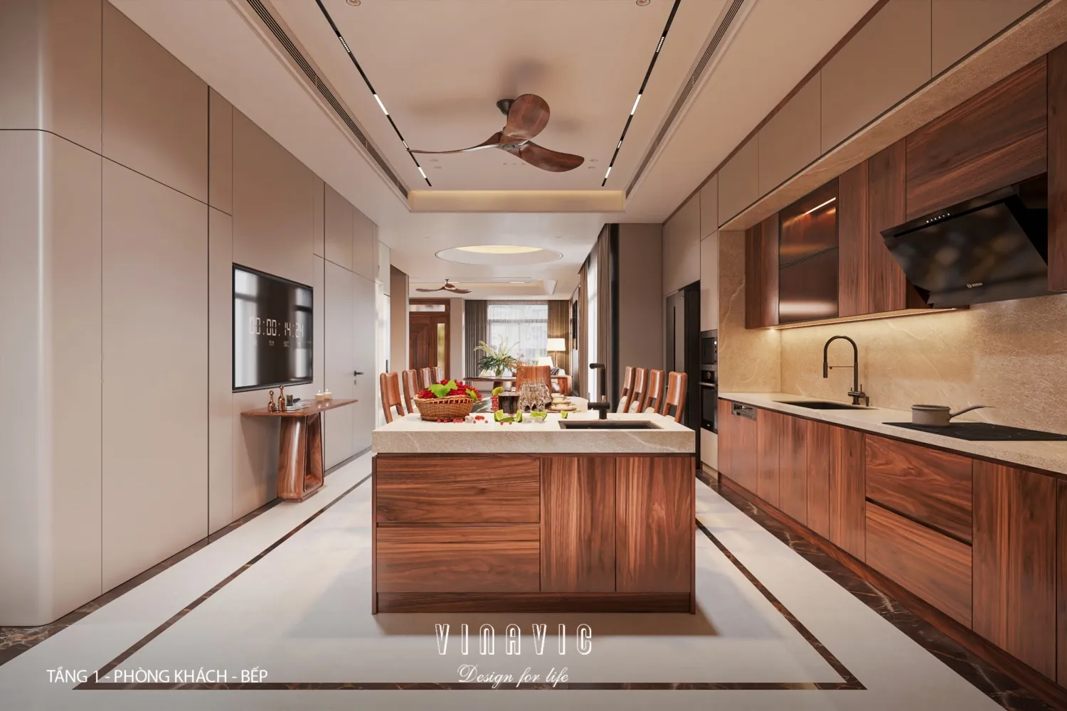 Giải pháp thiết kế nhà bếp không gian mở khoa học