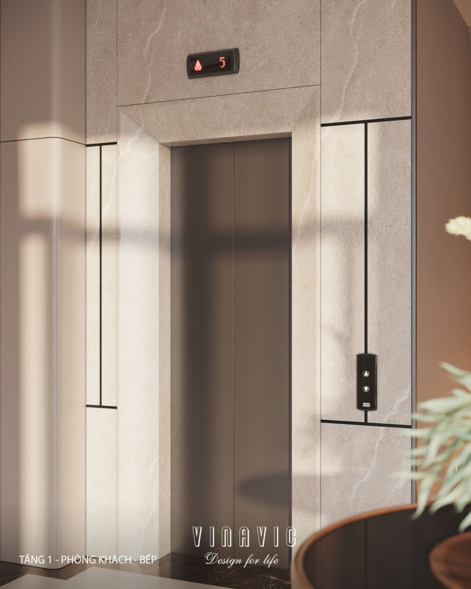 Nội thất phòng khách bếp biệt thự 3 tầng hiện đại 9x24m NT2353