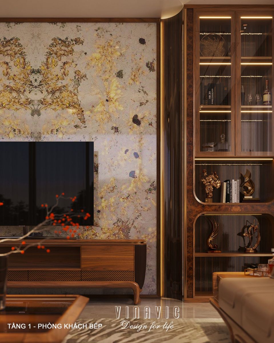 Nội thất biệt thự hiện đại 3 tầng 18x18m NT2355